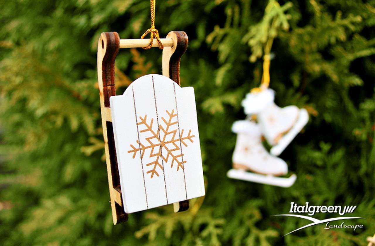 decorazioni natale giardino