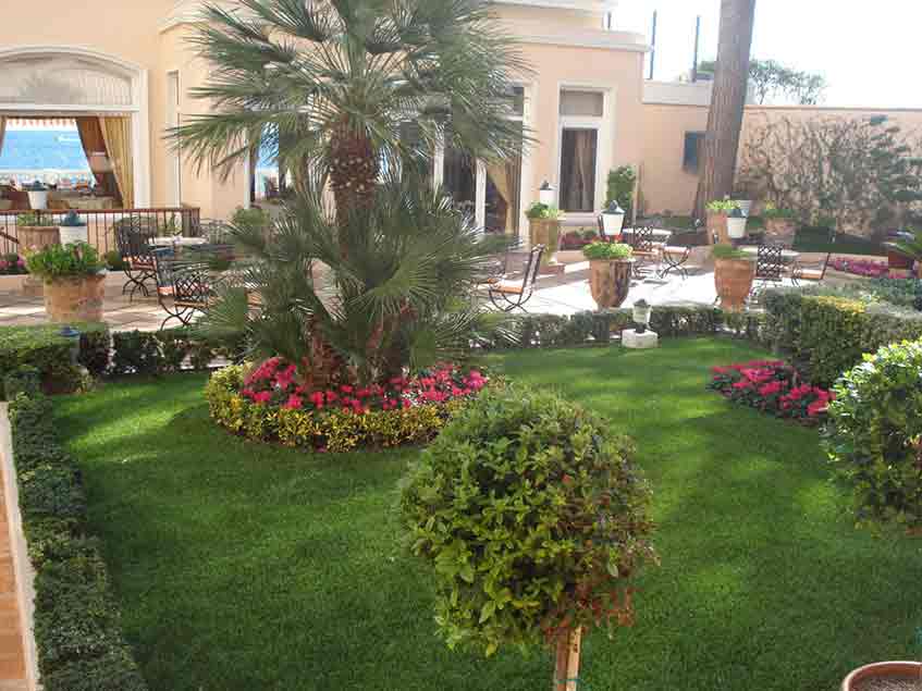 giardino sintetico per hotel