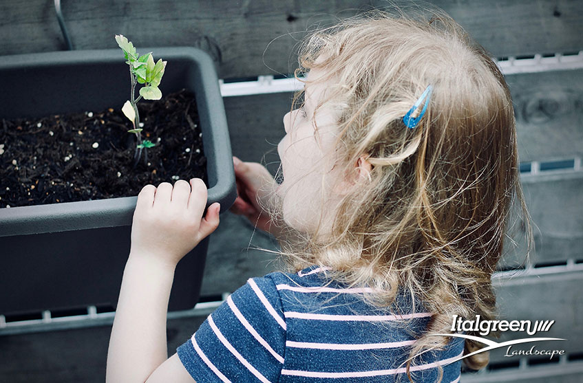 come arredare la terrazza per i bambini Italgreen